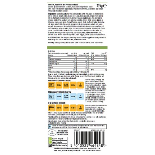 Morrisons The Best Chicken, Mushroom & Prosecco Risotto 395g thumbnail 2