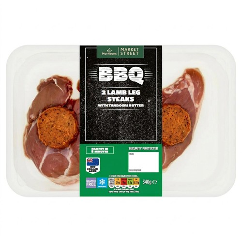 Morrisons Lamb Leg Steaks With Tandoori Butter 340g