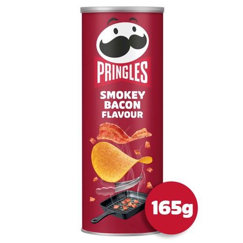 Pringles Smokey Bacon Crisps 165g