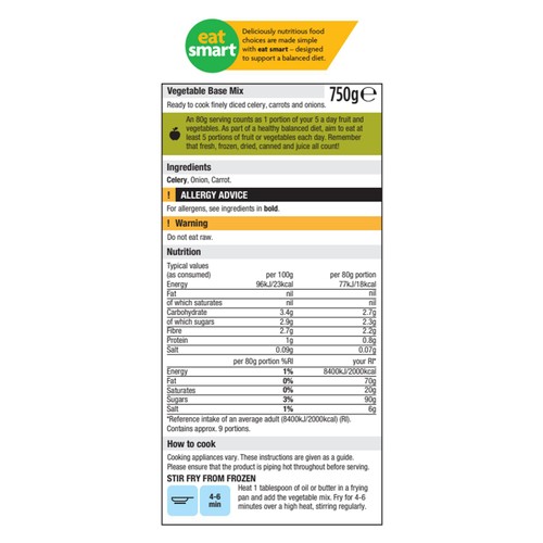 Morrisons Classic Vegetable Base Mix 750g thumbnail 2