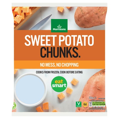 Morrisons Sweet Potato Chunks 500g
