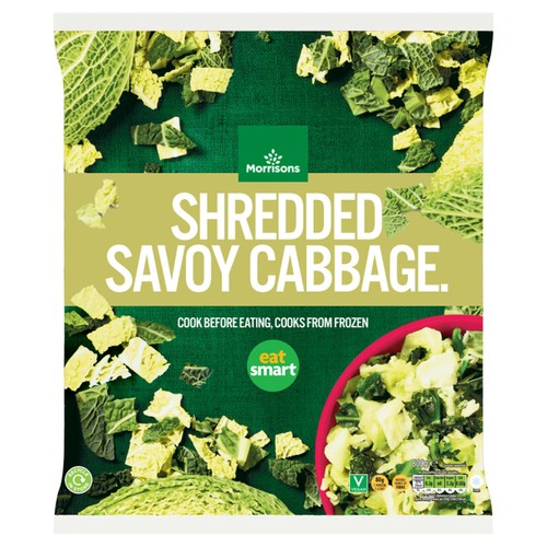 Morrisons Sliced Green Cabbage 800g