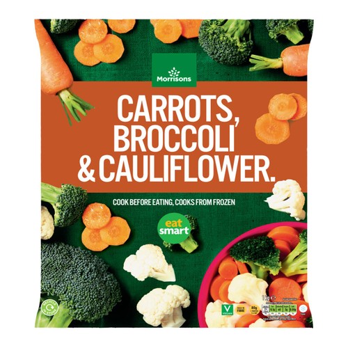 Morrisons Carrots, Broccoli & Cauliflower 1kg