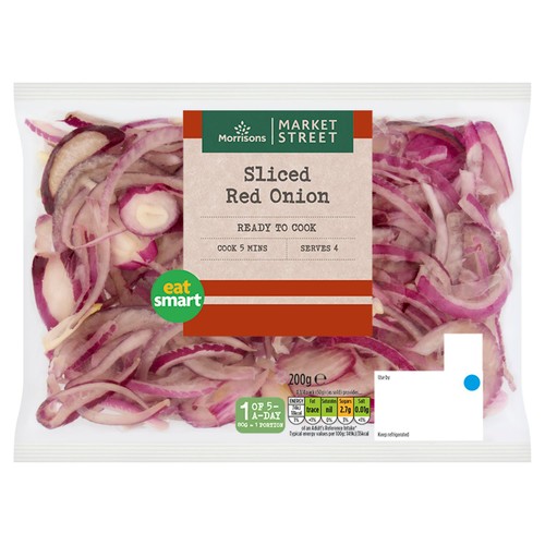 Morrisons Sliced Red Onions 200g