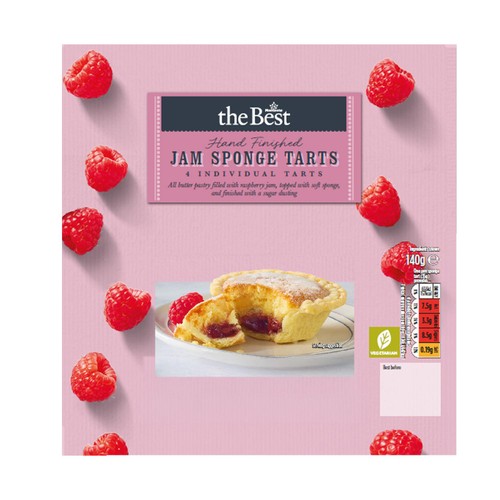 Morrisons The Best Jam Sponge Tarts 140g