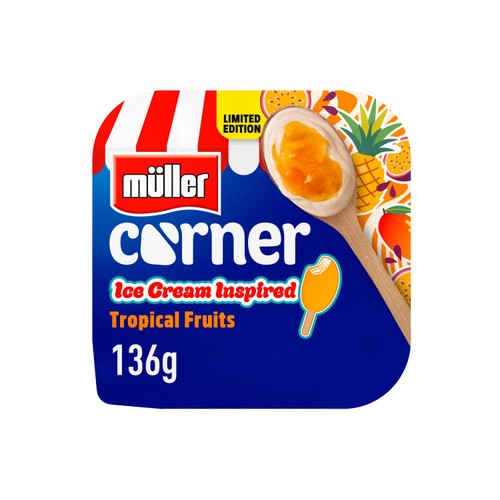 Muller Corner Limited Edition Ice Cream Inspired Tropical Fruits 136g thumbnail 4