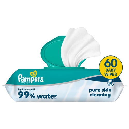 Pampers Water Wipes 1x60pk thumbnail 2