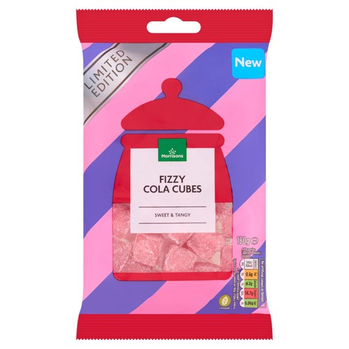 Morrisons Fizzy Cola Cubes Limited Edition 180g