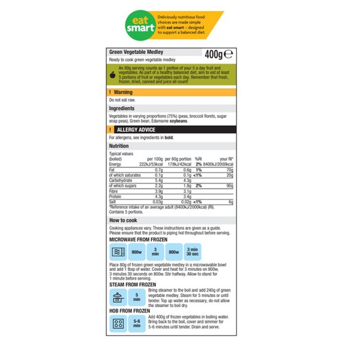 Morrisons Green Vegetable Medley 400g thumbnail 2
