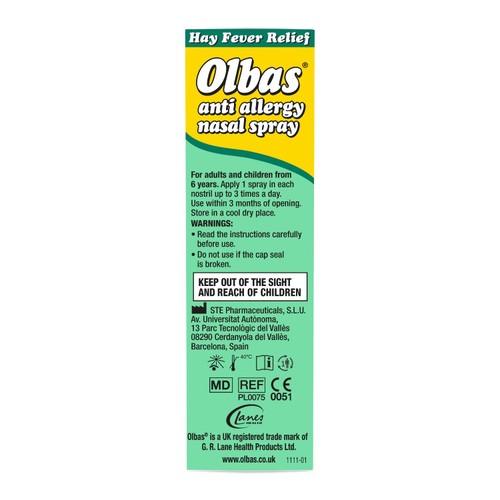 Olbas Anti Allergy Spray thumbnail 3