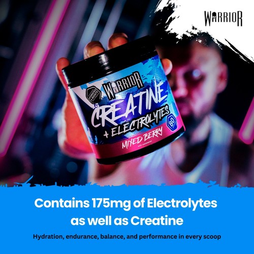 Warrior Creatine Electrolytes Berry 360G thumbnail 2