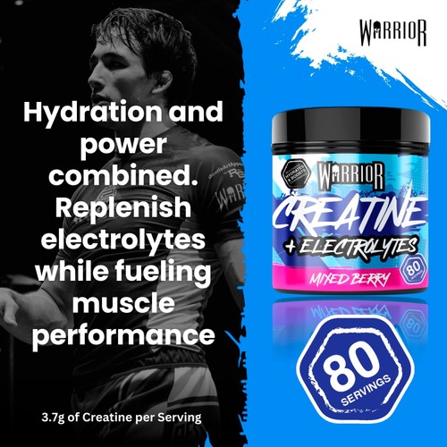 Warrior Creatine Electrolytes Berry 360G thumbnail 3