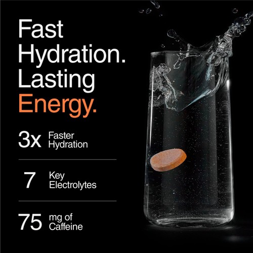 Phizz Energy Orange Caffeine,Electrolytes Vitamins Effervescent 20 Pack thumbnail 2