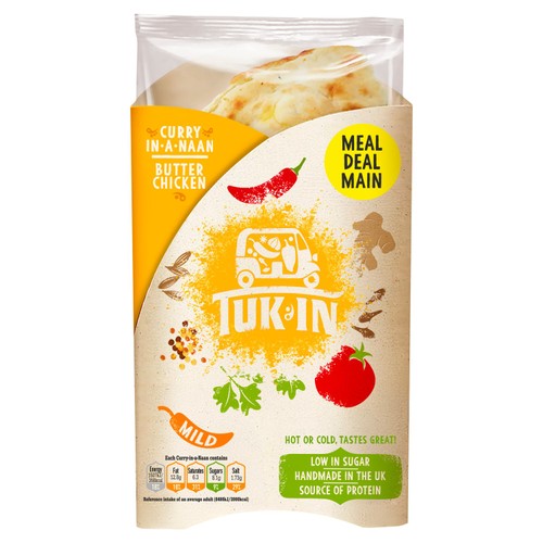 Tuk In Foods Butter Chicken Curry In A Naan