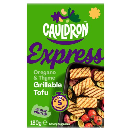 Cauldron Express Oregano & Thyme Grillable Tofu Block 180g