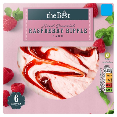 Morrisons The Best Raspberry Ripple Cake 364g