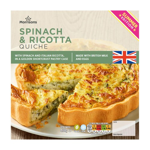 Morrisons Spinach & Ricotta Quiche 400g