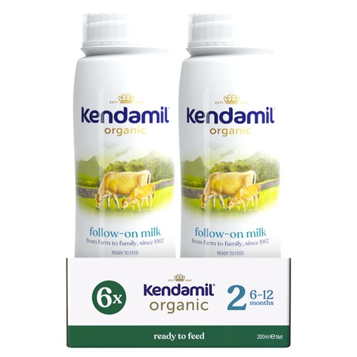 Kendamil Organic Ready To Feed Follow On Milk 6X200 ML