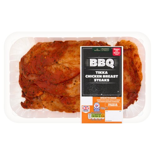 Morrisons BBQ Tikka Chicken Breast Steaks 700g