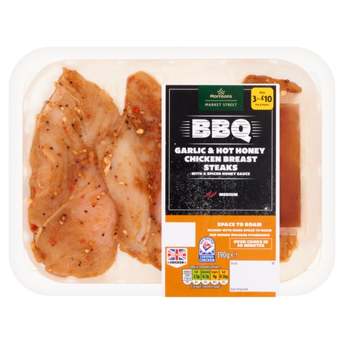 Morrisons Garlic & Hot Honey Chicken Breast 390g