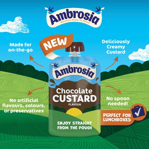 Ambrosia Chocolate Custard 100G thumbnail 2
