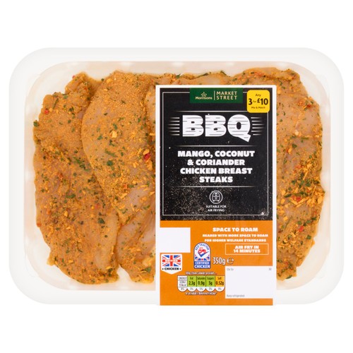 Morrisons British Mango, Coconut & Coriander Chicken Breast Steaks 350g
