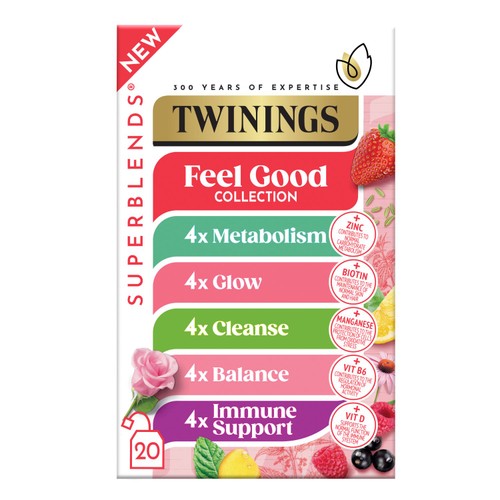 Twinings Superblends Feel Good Collection 20 Tea Bags 38.4g