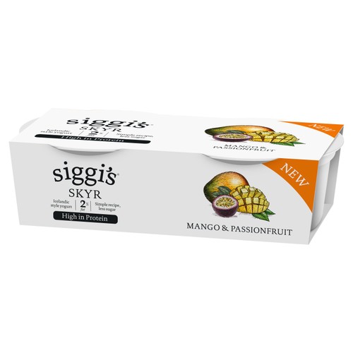 Siggi's Skyr Mango & Passionfruit 2 x 140g