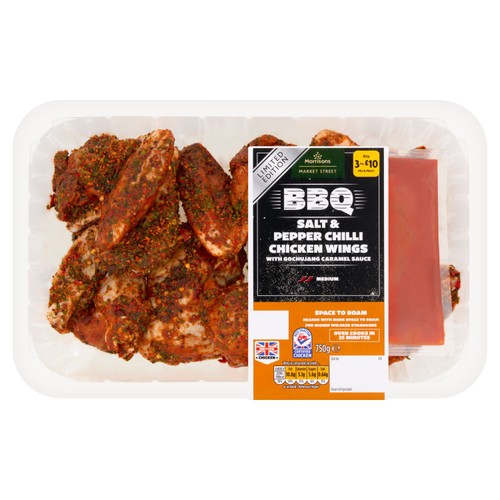 Morrisons British Salt & Pepper Chilli Wings & Gochajang Caramel Sauce 750g