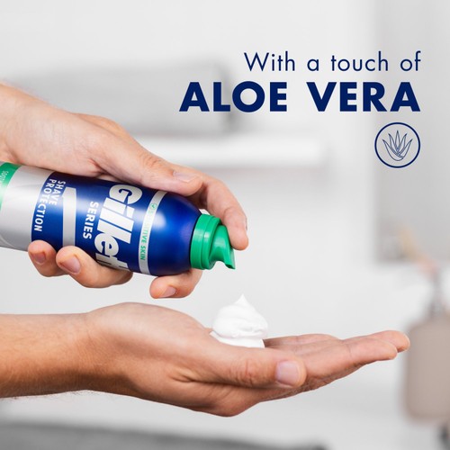 Gillette Series Base Soothing Foam Regular 400ML thumbnail 3