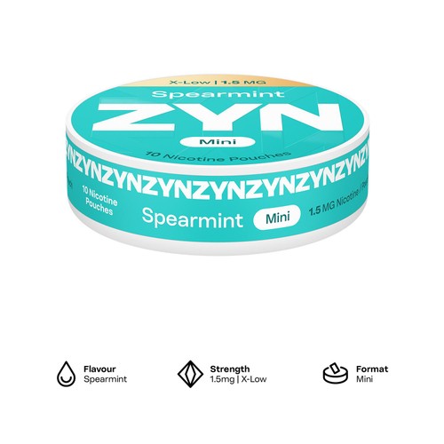 ZYN Spearmint 1.5mg Nicotine Pouches thumbnail 2