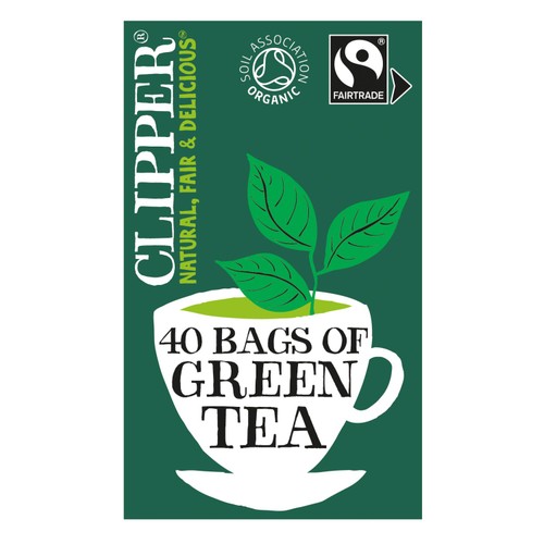 Clipper Organic & Fairtrade 40 Green Tea Bags 80g