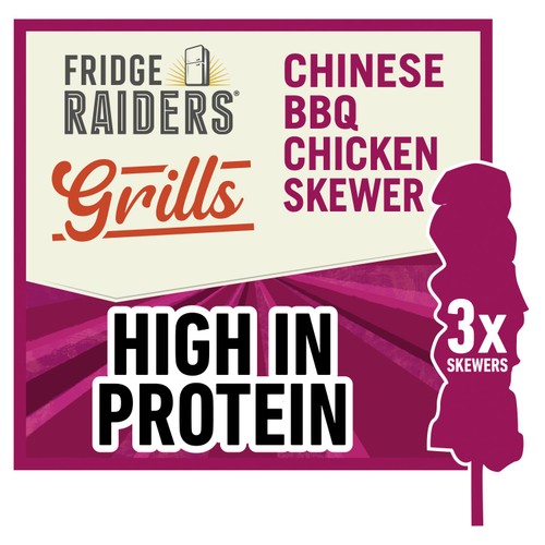 Fridge Raiders Chinese BBQ Chicken Snack Skewers 3 x 30g