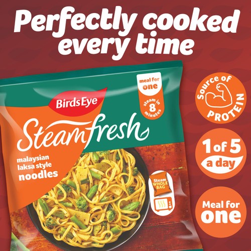 Birds Eye Steamfresh Malaysian Laksa Style Noodles Meal With Veg 350g  thumbnail 2