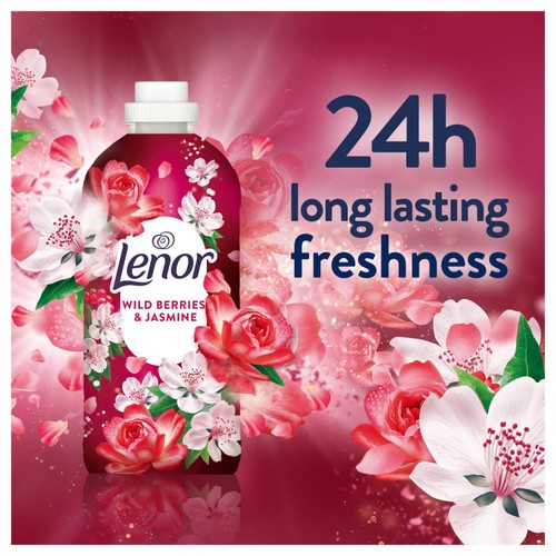 Lenor Fabric Conditioner Liquid Wild Berries Jasmine 85washes thumbnail 3
