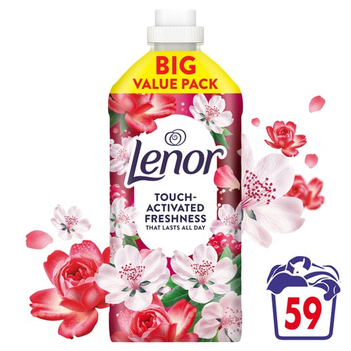 Lenor Fabric Conditioner Liquid Wild Berries Jasmine 59 Washes