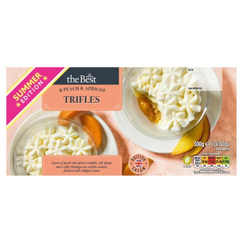 Morrisons The Best Peach & Apricot Trifle 2x150g