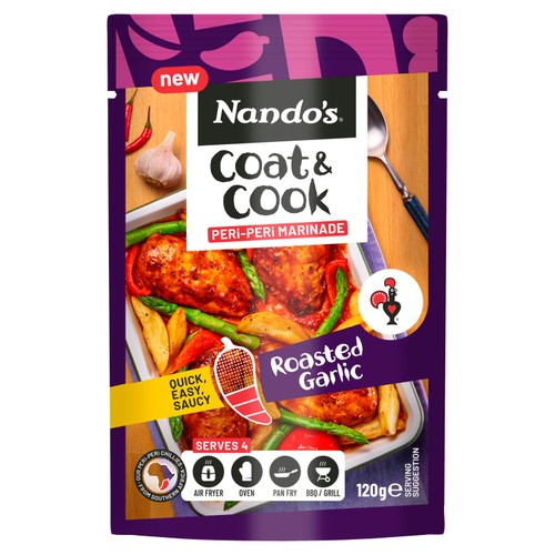 Nando's 120g Roasted Garlic Coat & Cook Peri Peri Marinade Sauce