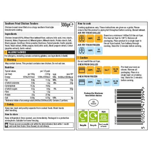 Morrisons Americana Southern Fried Mini Fillets 300g thumbnail 2