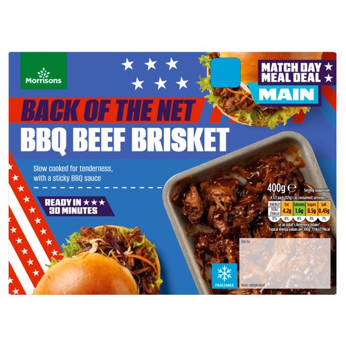Morrisons Americana Beef Brisket With BBQ Sauce 400g