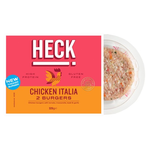 Heck! Chicken Italia Burgers 320g
