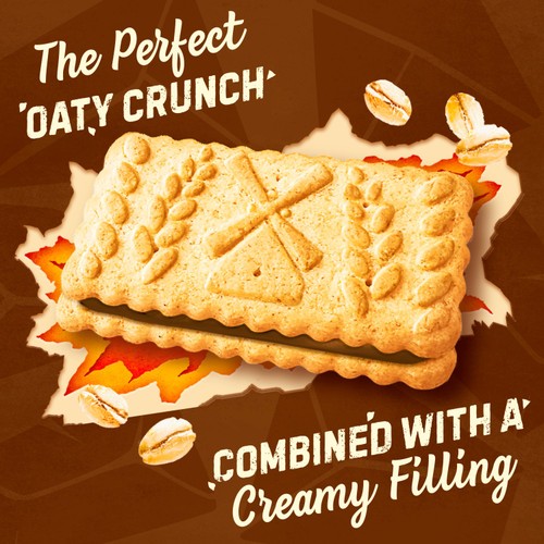 Mcvitie's Hobnobs Oaty Cru'nch Creams Chocolate Flavour 100g thumbnail 2