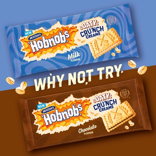 Mcvitie's Hobnobs Oaty Cru'nch Creams Chocolate Flavour 100g thumbnail 3