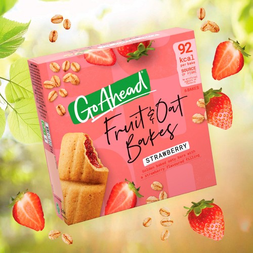Go Ahead Strawberry Fruit & Oat Bakes 6x35g thumbnail 3