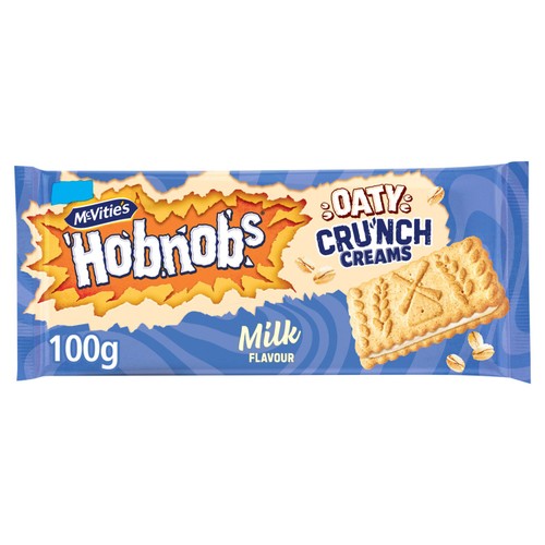 McVitie'S Hobnobs Oaty Crunch Creams 100gMilk Flavour 100g