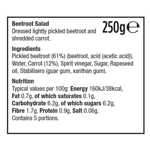 Morrisons Beetroot Salad 250g thumbnail 2