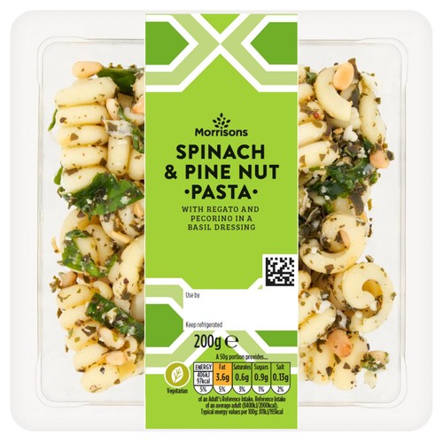 Morrisons Pinenut & Spinach Pasta 200G