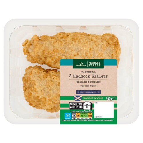 Morrisons Scottish Market Street Battered Haddock