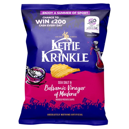 Kettle Krinkle Sea Salt & Balsamic Vinegar 130g
