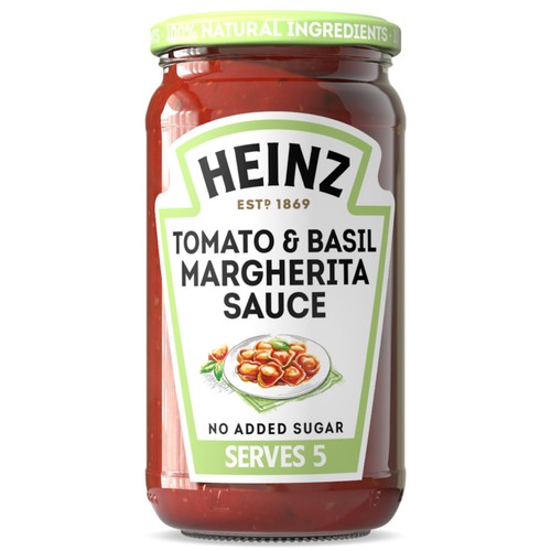 Heinz Tomato And Basil Margherita Pasta Sauce 490g